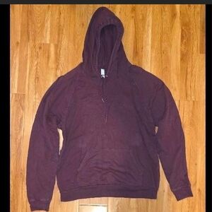 American Apparel burgundy California Fleece hoodie